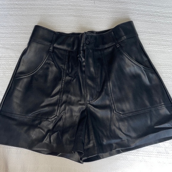Zara Shorts Zara Faux Leather Shorts Poshmark